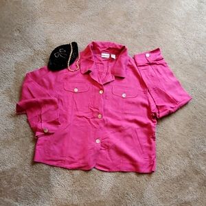 Chico's Damask Jacket (Size 3)